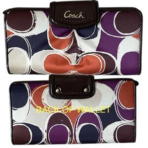 Coach Ashley Scarf Print Envelop Wallet